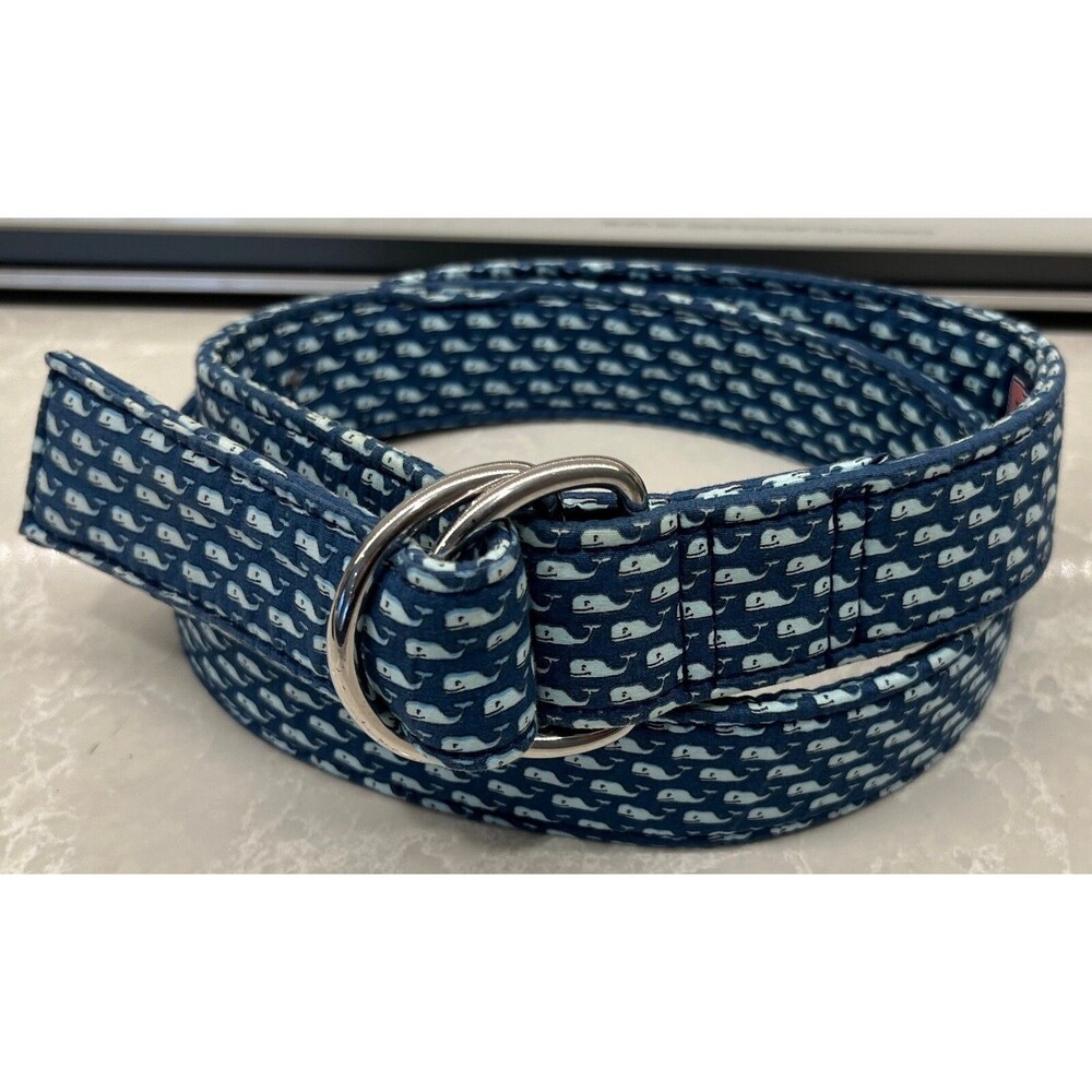 Vineyard Vines Ring Belt - Logo Theme - Men's Size Small  (30-32" Waist)